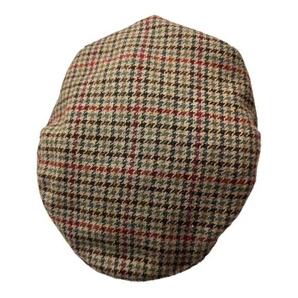 𝅺Jonathan Richard Ireland Tweed Wool-Blend Newsboy Cap Size Small - Picture 5 of 11